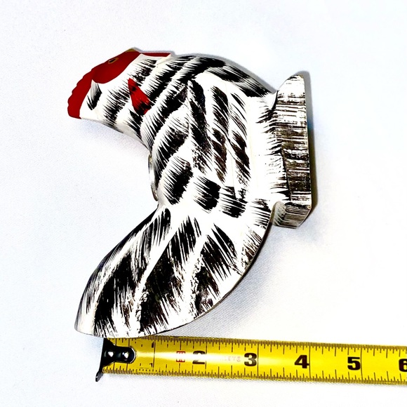 Vintage Rustic Wooden Rooster Candle Holder - Picture 10 of 14